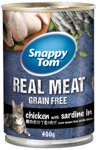 Pate Cho Mèo Snappy Tom Real Fish Lon 400g