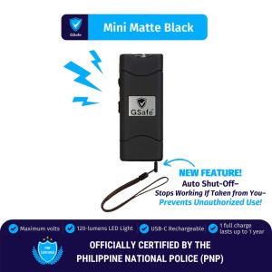 GSafe Mini Tactical Flashlight Safety Selḟ Defense Rechargeable Multifunctional