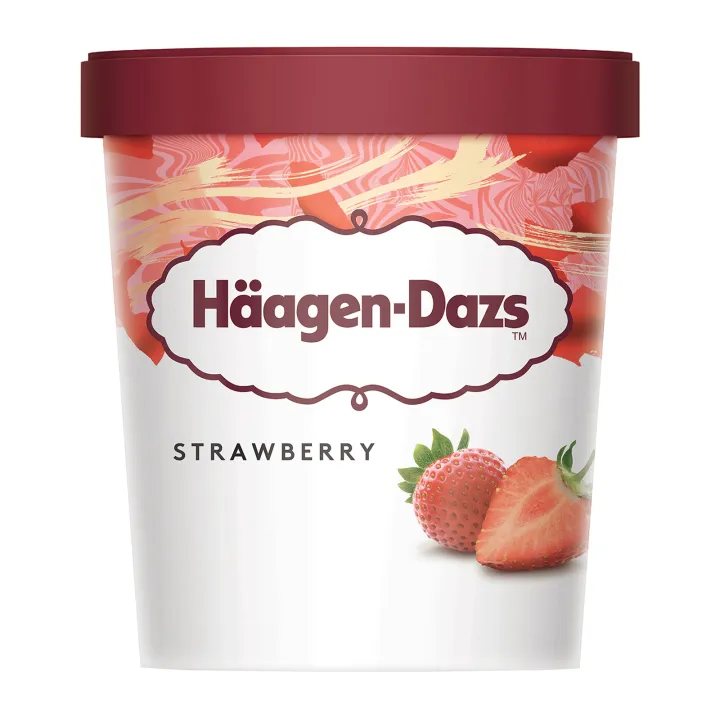 Haagen-Dazs Strawberry Ice Cream 473ML - Frozen