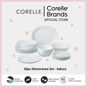 CORELLE 26pc Dinnerware Set - Sakura