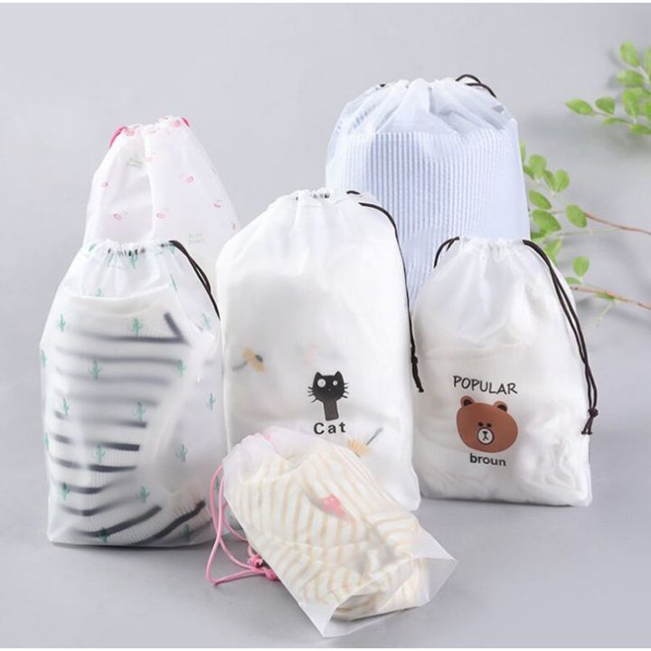 TRAVEL POUCH MOTIF BROWN/ POUCH SERUT/ POUCH ANTI AIR/ TRAVEL TAS ...