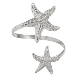 Elegant Flower Armband Metal Sparkling Arm Bracelets for Women Lady Simple Star Shape Armlet Armband