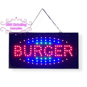 Energy saving light billboard Flashing Mode BURGER-LED SIGN (Small)
