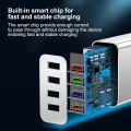 Charger Fast CHARGER TRAVEL ADAPTOR COLOKAN USB 4 PORT 5V 4 Port 3.1A Pengisi Daya Ponse Port Pengisian Daya Multifungsi. 