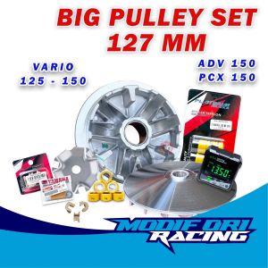 PULLEY RUMAH ROLLER NMAX PNP PCX 150 RUMAH ROLER NMAX 127 MM BUBUT CUSTOM BIG PULLEY