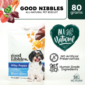 No Preservative Dog Treats - Pet Village | Milky Puppy | Good Nibbles | 80g