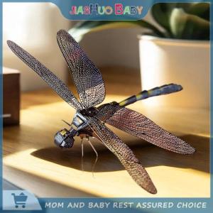 JiaShuo Baby Toy 1 Bộ ghép hình câu đố đồ chơi côn trùng loạt tự làm mini lắp ráp 3D kim loại câu đố màu con chuồn chuồn mô hình cho trẻ em 14 + người lớn Quà Tặng