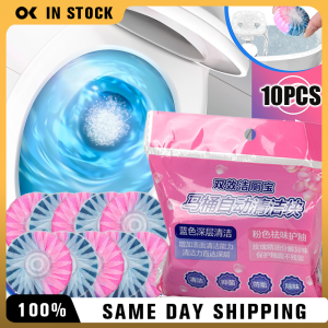 Toilet Bowl Tablets 10PCS Long Lasting Pink Blue For Automatic Tank And Maintenance