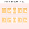 บัตรลำดับคิวเคลือบแข็งใส ลำดับที่ 1-100 บัตรจองคิว ป้ายลำดับที่ บัตรคิว บัตรคิวเคลือบแข็ง Que card. 