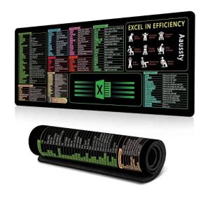 แผ่นรองเมาส์ทางลัดที่สะดวกสบายด้วยพื้นผิวที่เรียบและเย็บขอบสำหรับสำนักงานบ้านและการเล่นเกม