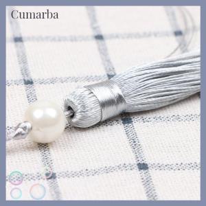 [Cumarba] Chinese Style Round Fan with Wooden Handle Portable Printed Vintage Fan