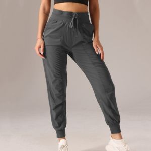 SUPERFLOWER Fabric Drawstring Running Sport Jogging Pants Womens Quick Dry Athletic Gym Fitness Sweatpants with Both Sides Pockets