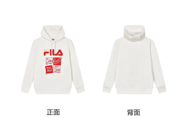 White on sale hoodie fila