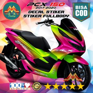 ⭐⭐⭐⭐⭐BISA COD / BAYAR DI TEMPAT. Stiker Decal Honda PCX 150 Full Body Motif Bunglon