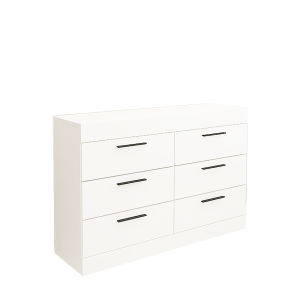 Best MARCELL Secret Storage 6 Drawers Chest Cabinet- DR 8002 (White)