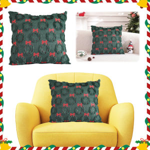 Soft and Stylish Cushion Covers with Bow Tie Design for Living Room Comfort