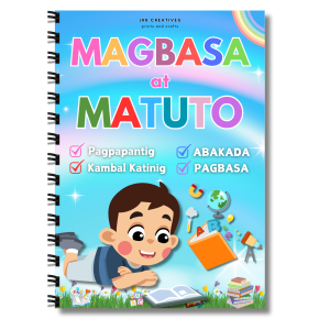 Preschool-Kinder TAGALOG/FILIPINO Magbasa at Matuto Booklet A5 to A4 Size (86 page)