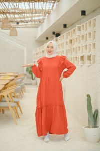 Gamis Alula Gamis Crinkle Air Flow Dewasa Neeca All Size Dewasa