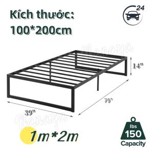 Giường Sắt Với Thanh Đỡ Bằng Thép Giường gấp chật liệu khung sắt giường ngủ đơn Phù Hợp Mọi Gia Đình