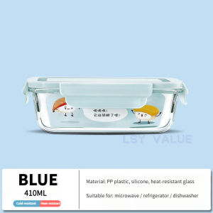 [SG Stock]Borosilicate Glass Food Storage Container Airtight Vacuum Lunch  venglass glass  Glass Lunch