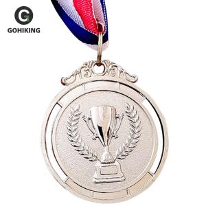 【New Arrival】 2 Inches Gold Silver Bronze Award Medal with Neck Ribbon Olympic Style Medal for Kids School Sports Meeting