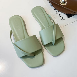 รองเท้าแตะ รองเท้าหัวโตดอกไม้ เป่าโถว รองเท้าหัวโตผู้หญิง ส้นหนา 3.5 ซม เหมือนเหยียบขี้ รองเท้าแตะผู้หญิง ด้านล่างหนากันลื่น รองเท้าแตะ