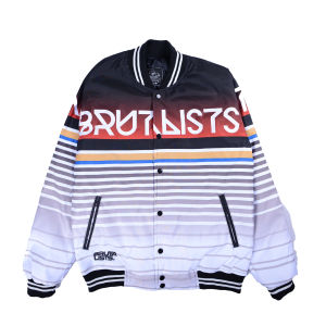 Jaket Pria Varsity Baseball Terbaru Distro Printing Salur Gradasi Varcity Jacket Kekinian  Modern