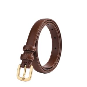 JPTD with Jeans Belt Leather Fashion Belt Black  Buckle Strap PU Leather Waist Belt Vintage Simple Korean Style Waistband Spicy Girl