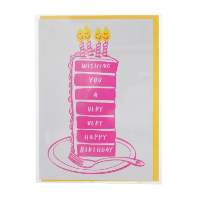 Ohh Deer Wishing You Very Very Happy Birthday Card