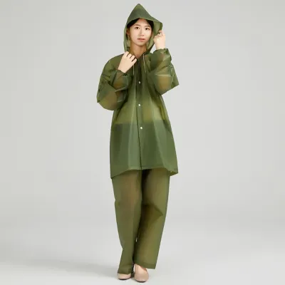 MBMSHEGH Raincoat Rain Pants Set Women Men Waterproof Split Rain Suit Jacket Pants Outdoor Sport Anti-storm For Adults