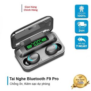 ( HÀNG QUỐC TẾ ) Tai nghe bluetooth Amoi F9 Pro pin 3500 mAh cảm ứng chạm chống nước có mic đàm thoại - Bảo hành Lỗi 1 đổi 1