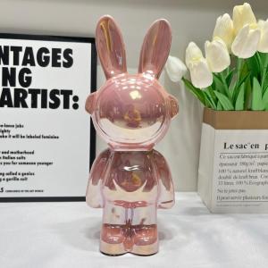 โมเดลกระต่าย ลายอวกาศ กระปุกออมสินเซรามิก (ขนาด18/21/28cm.) ของตกแต่งบ้าน สไตล์นอร์ดิก ตั้งโชว์ หรือมอบเป็นขวัญวันพิเศษ