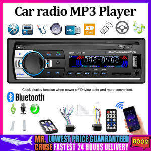 🇵🇭 JSD-520 12V Bluetooth Car Stereo FM Radio MP3 Audio Player 5V Charger USB/SD/AUX Auto Electronics Subwoofer 1 Din Auto Radio USB Phone Charge\Card Play \Remote Control\Hands free MP3 Multimedia Player