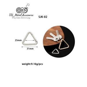 [Hàng mới] (5 cái) Móc càng cua hình tam giác móc khóa dành cho túi xách cặp vali SJK-02#ssl_accessories