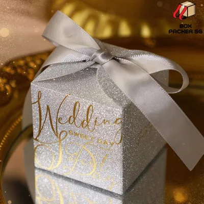 Gold Silver Wedding Berkat Kahwin Berkat door gift Candy Box Door Gift Box Party Decoration Event Paper Boxes Door gift box Goodie bag Gift souvenir