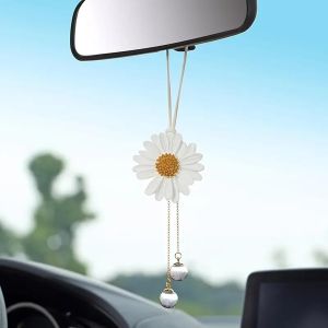 Duck On Swing Car Pendant of Swing Duck Cute Decor Car Gift for Rear View Mirrior Hanging Accessories and Mirror Hanging Accessories(Blue Tie A)