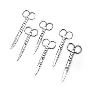 JDPOK Fishing Tools Sewing Tool Eyebrow Nose Hair Cut Nail Tools Line Cutter Cutting Wire Stainless Steel Scissor Fishing Scissor Fishing Line Cutter