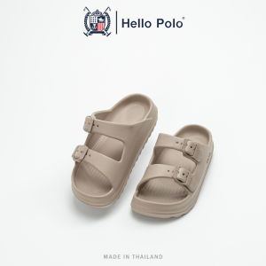 Hello Polo รองเท้าแตะผู้หญิง รองเท้าแตะผู้หญิงแฟชั่น วัสดุ EVA กันลื่น พื้นหนา ทนต่อการสึกหรอ สายคาดคู่ เบาสบาย HP8051