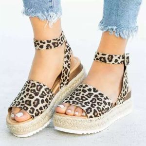[Free Shipping] New 35-43 Size Plus-Size WomenS Sandals Featuring A Single-Strap Design Thick Soles And A Wedge Heel