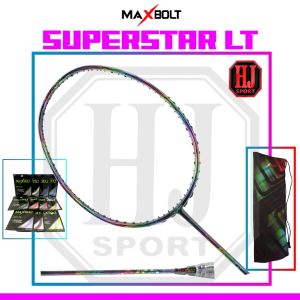 Raket Badminton Original Maxbolt Superstar LT Hologram Bonus Komplit