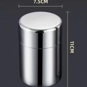 LUXELU Stainless Steel Tea Tin Large Capacity Moisture-proof Tea Jar Portable 400ml/550ml Sealed Tea Can for HomeTravel