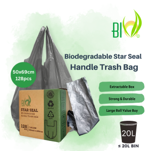 BIO Biodegradable Star Seal Handle Trash Bag (10L/20L)