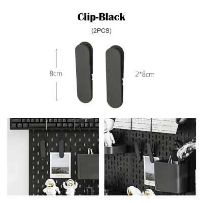 Pegboard Wall Organizer DIY Storage Rack Kitchen Perforated Wall Shelf Hanger Board Mounting Display Storage Accessories