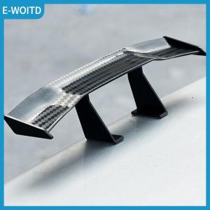 【E-WOITD】 Hot Universal Mini Spoiler Car Rear Tail Decoration Spoiler Wing Carbon Fiber