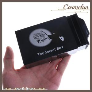 [Carmelun] Magic Props The Secret Box Magic Black Pull Box Magic Tool Kids Trick Toys