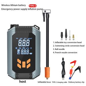 Outdoor Car Emergency Starting Power Supply Car Mounted Inflatable All-In-One Machine Battery Emergency Multifunctional Power Bank