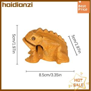 haidianzi Lucky Thailand Wood Thailand Traditional Craft Wooden Lucky Croaking Musical Instrument Home Office Desk Decor Lucky Frog Crafts
