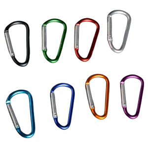 10pcs Aluminum D Rings Clip Outdoor Camping Carabiner Fishing Travel for Camping Hiking Accessories