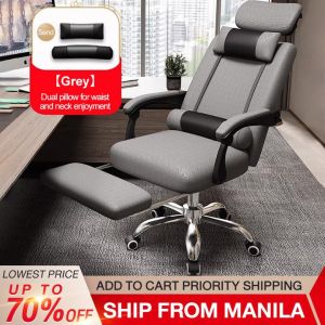 SAINTVILLA Ergonomic Computer Chair Office Gaming Chair Breathable Mesh Design with Double Pillow Lumbar and Head Support Adjustable