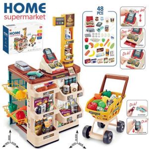 [TM55]Mainan home supermarket set trolley belanja atau mainan jual dan belanja di supermarket